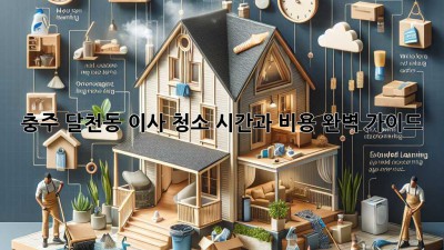 충주 달천동 이사 청소: 시간과 비용 완벽 가이드