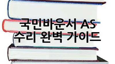 국민바운서 AS 수리 완벽 가이드